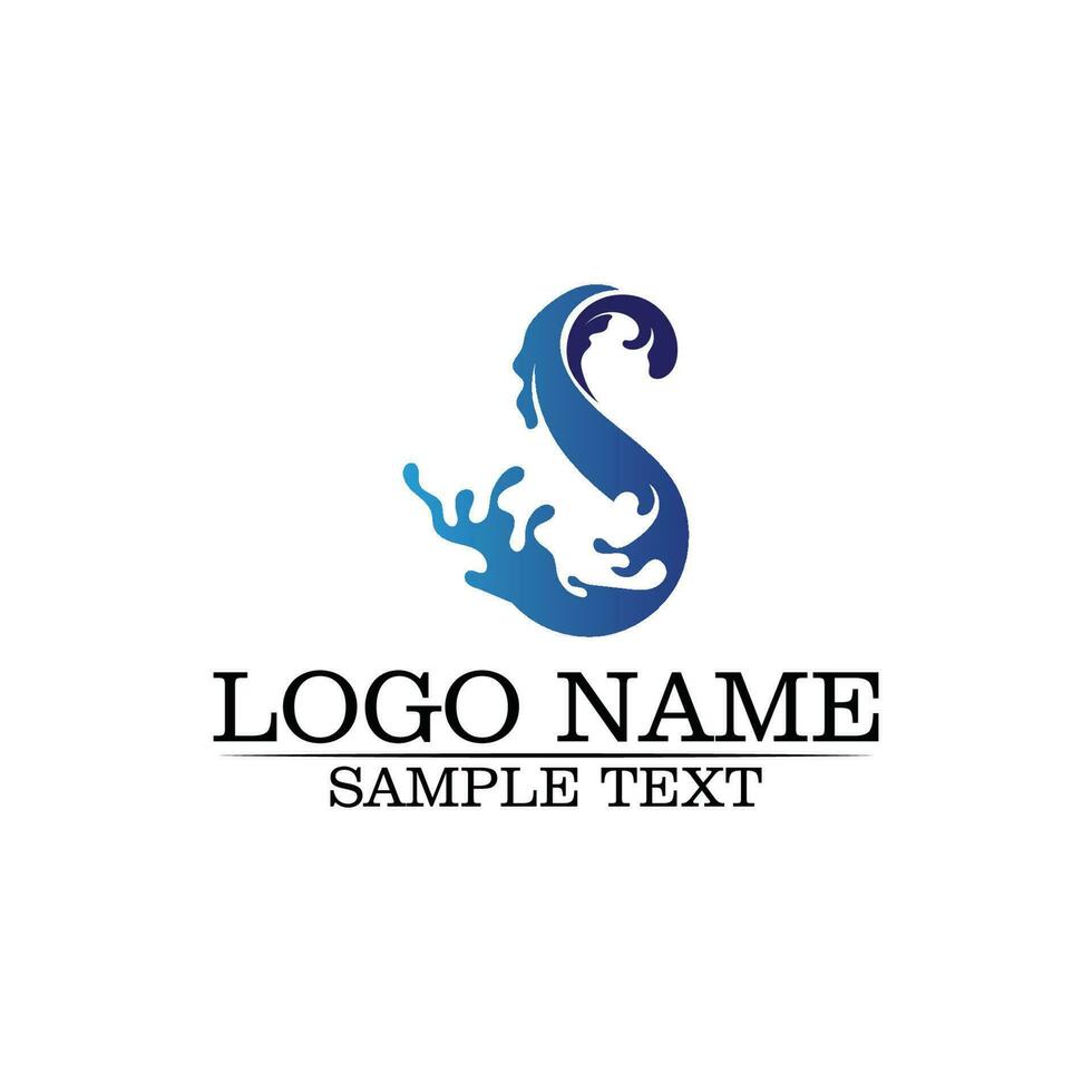 vector de diseño de logotipo de letra s corporativa empresarial