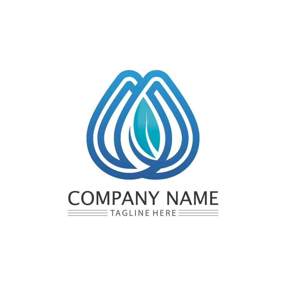 Water drop Logo Template vector