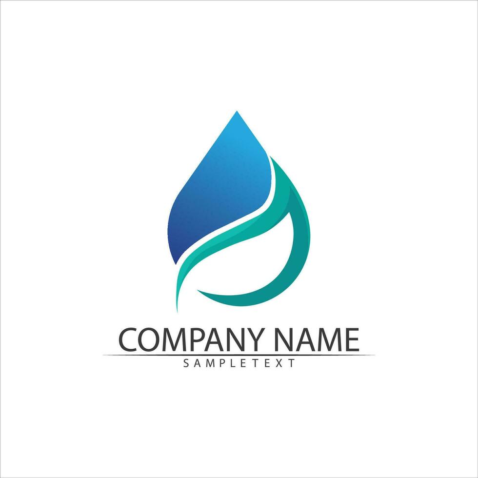 Water drop Logo Template vector