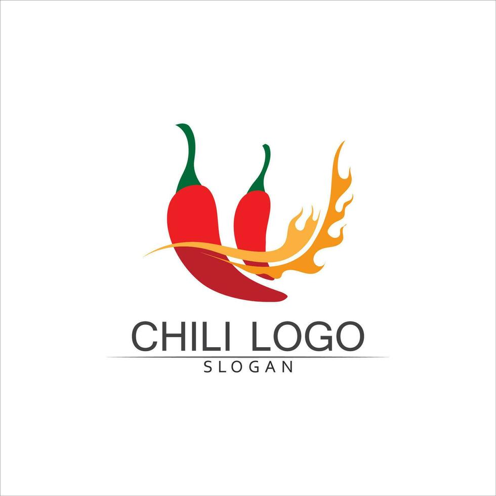 Red hot natural chili icon vector Illustration