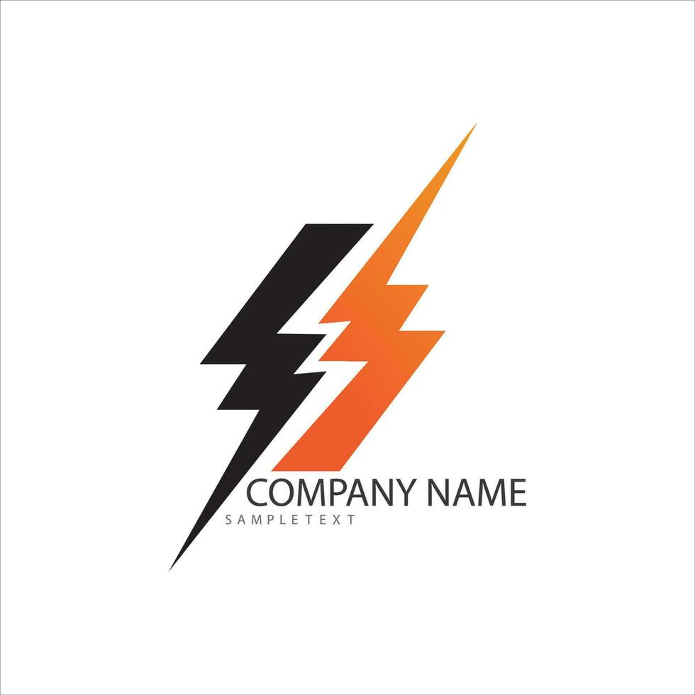 flash electric Vector lightning icon logo and symbols