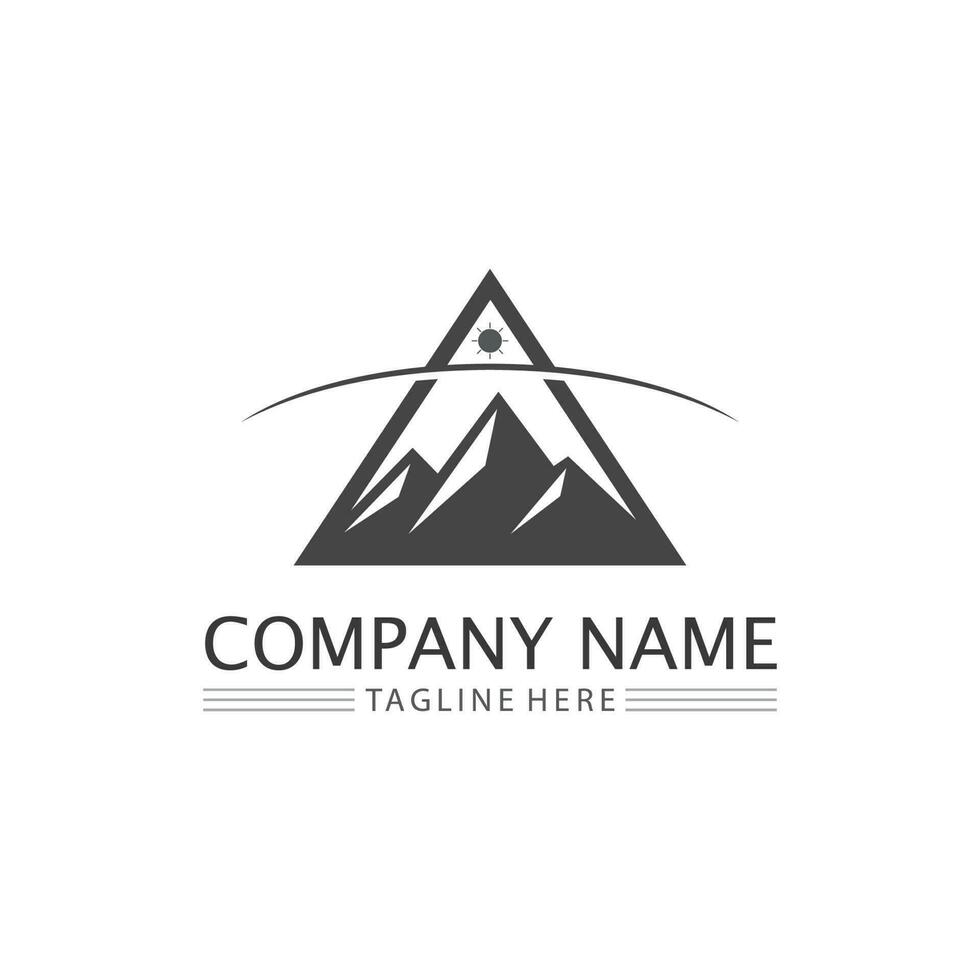 Mountain icon Logo vector