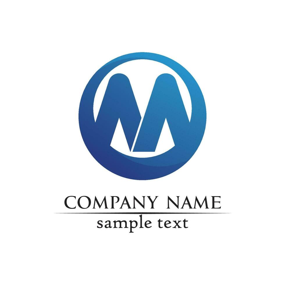 Letter M vector icons such logos