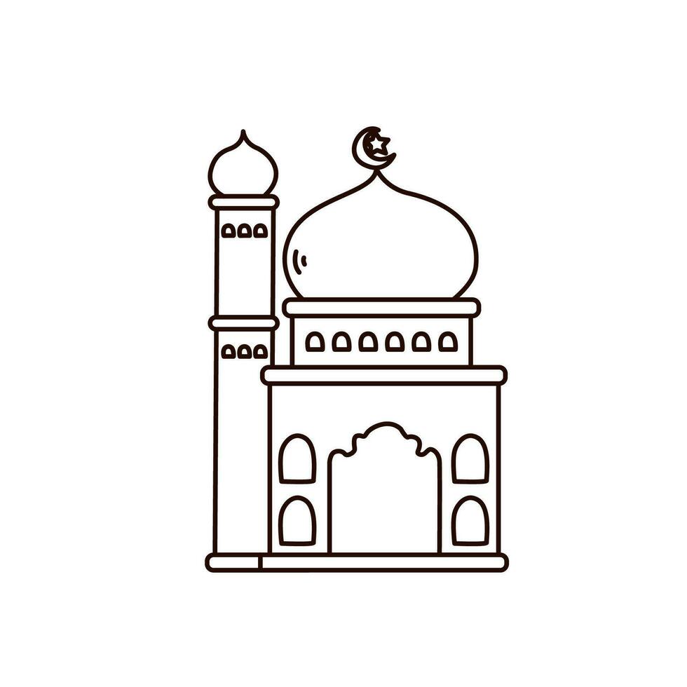Illustration vector graphic of the Mosque.