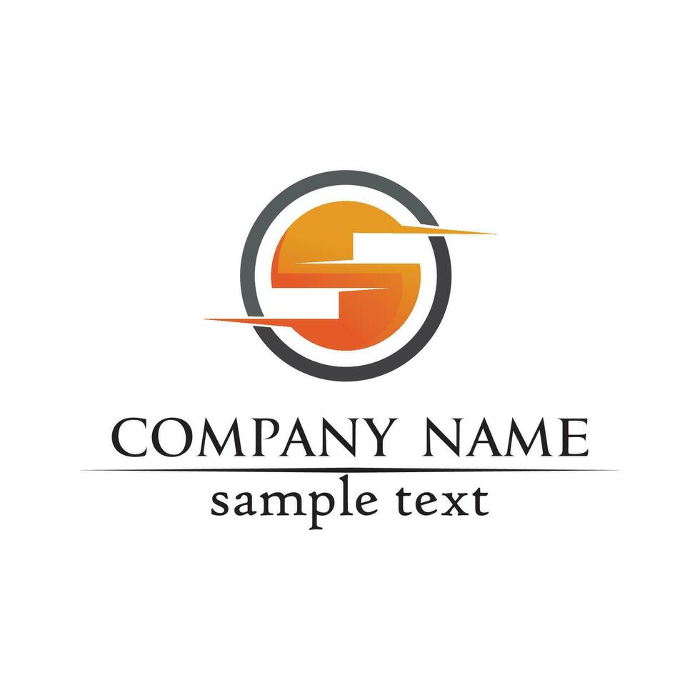 Business corporate letter S logo design vector design