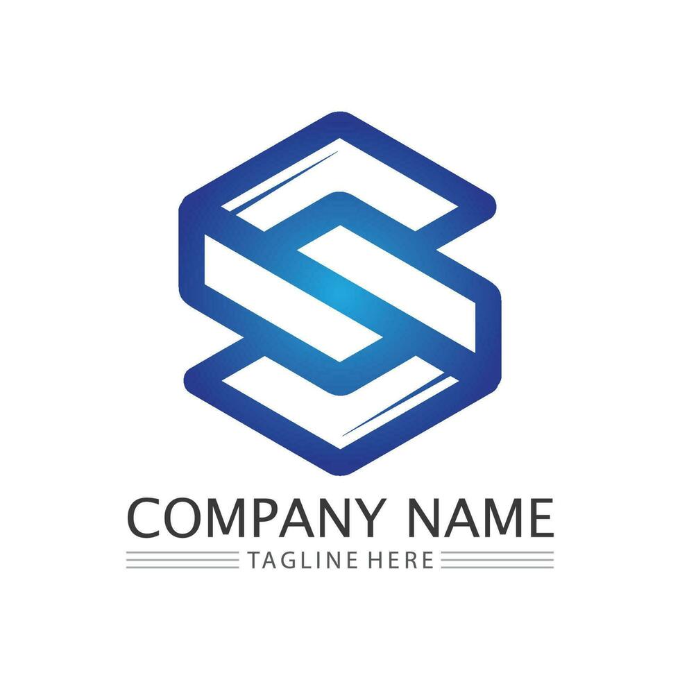 Business corporate S letter logo vector