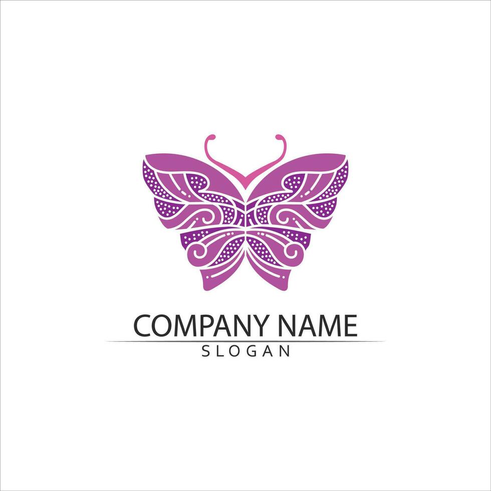 Beauty Butterfly icon design vector