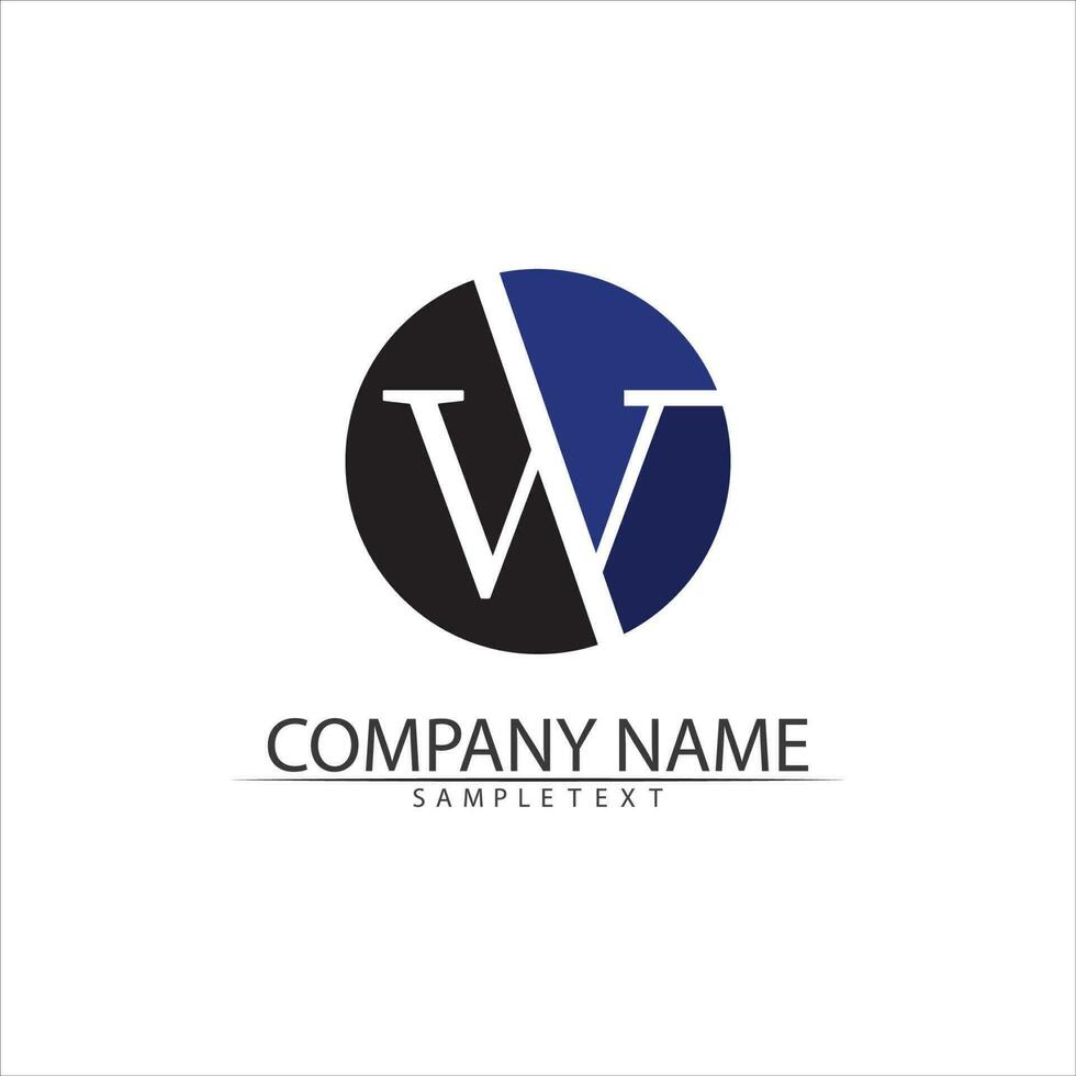 W Letter Logo Template vector