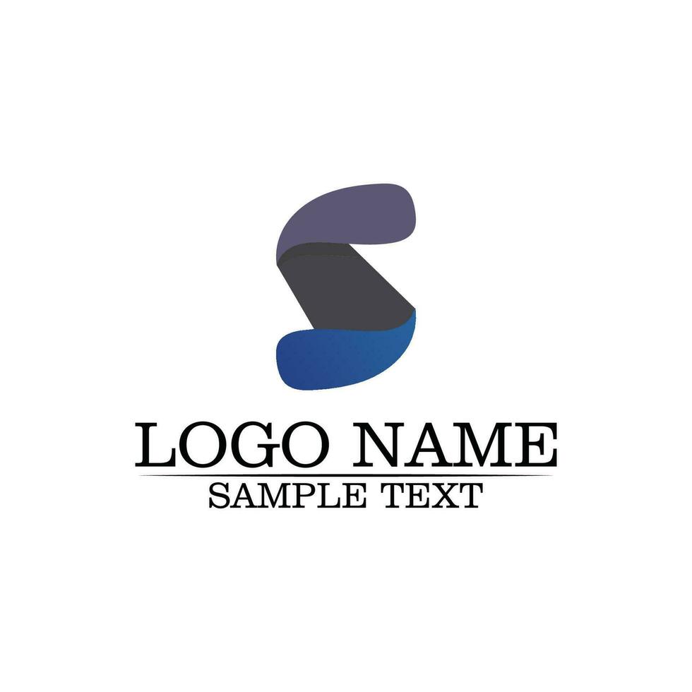 Business corporate letter S logo design vector design