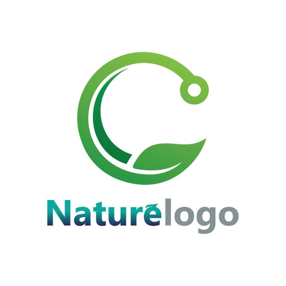 vector de diseño de logotipo de hoja para plantilla de símbolo de naturaleza editable, icono de vector de elemento de naturaleza de ecología de logotipo de hoja verde.