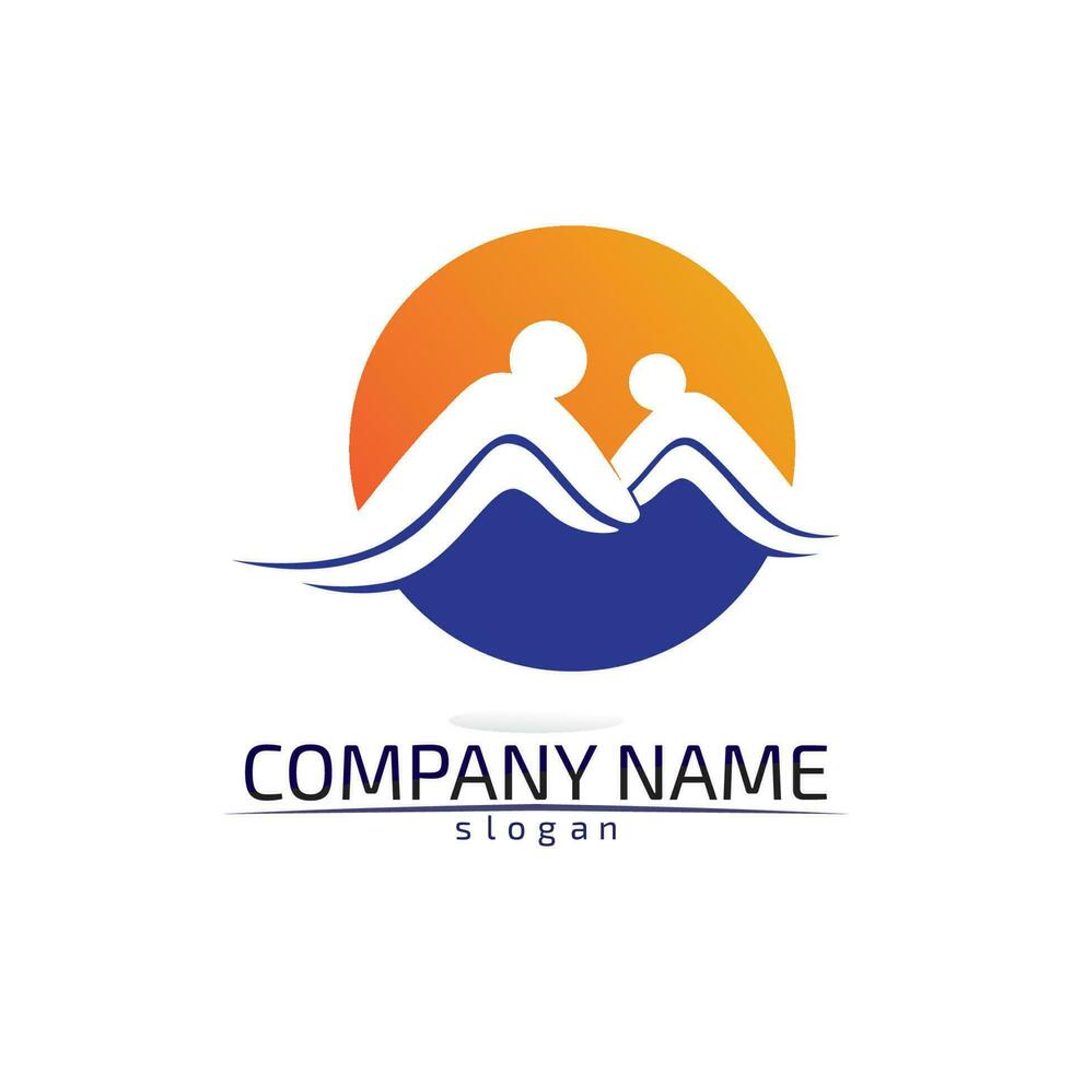 Community Care Logo People Icons In Circle Vector Concept Engagement Togetherness