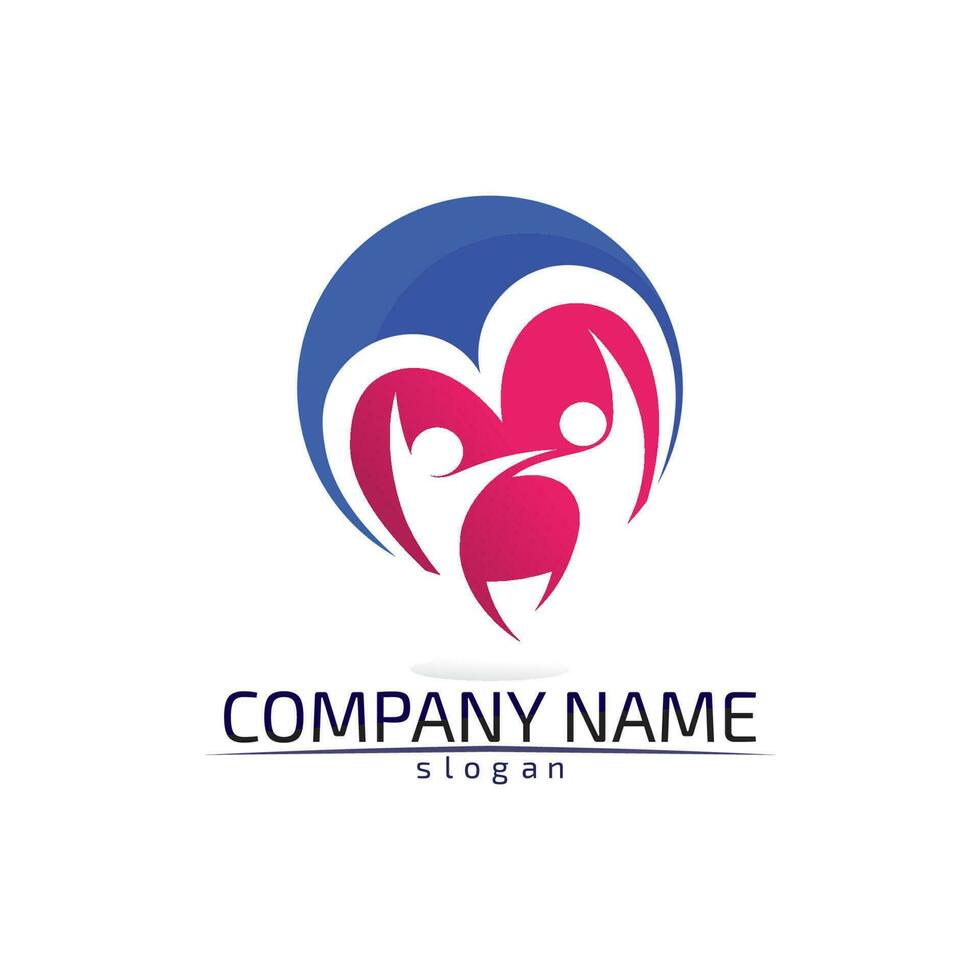 Community Care Logo People Icons In Circle Vector Concept Engagement Togetherness