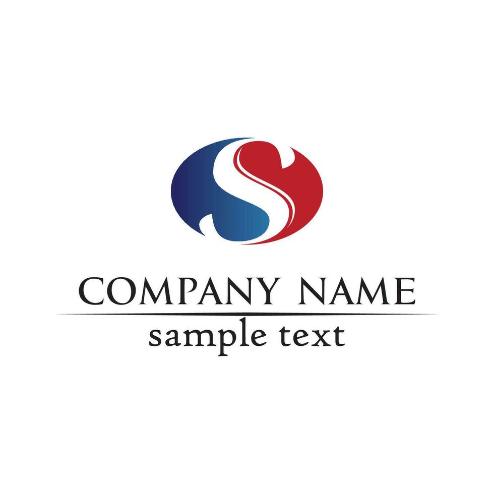 Business corporate letter S logo design vector design