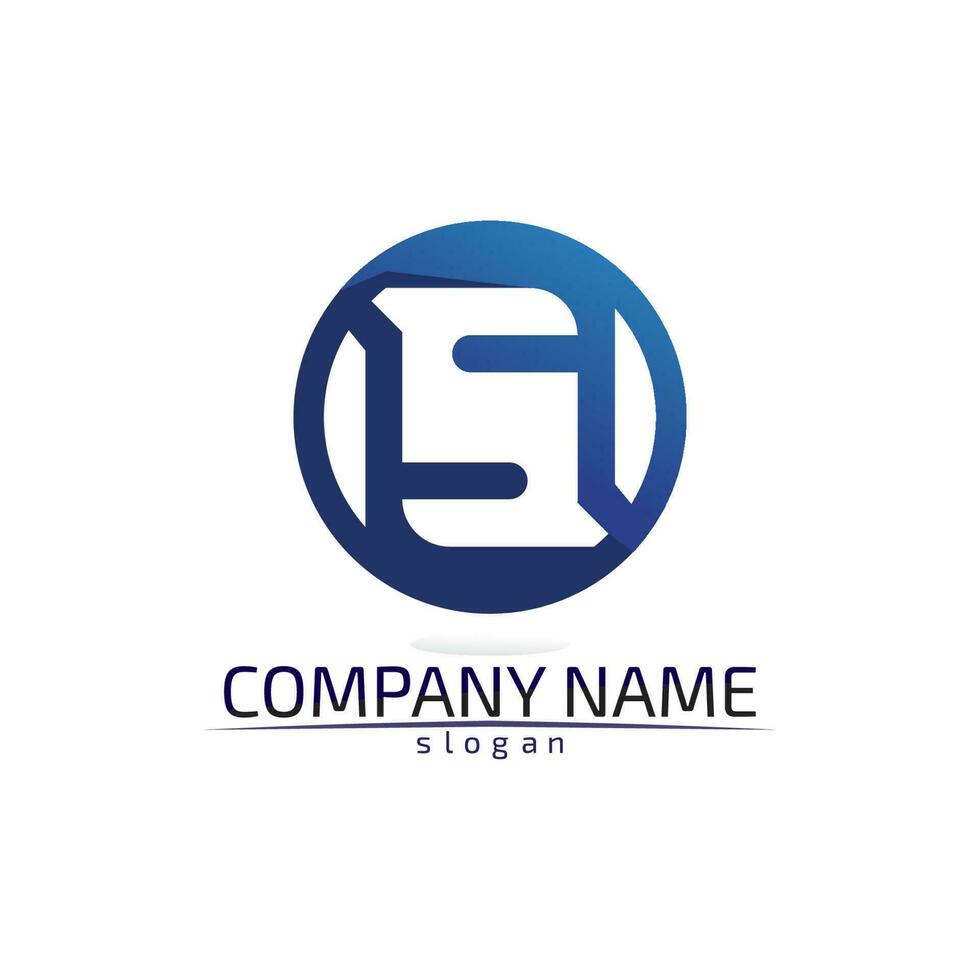 Business corporate letter S logo design vector design