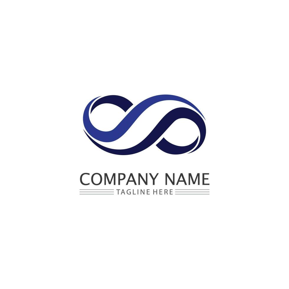 infinity design logo and 8 icon, vector, sign, creative logo for business and corporate infinity symbol vector