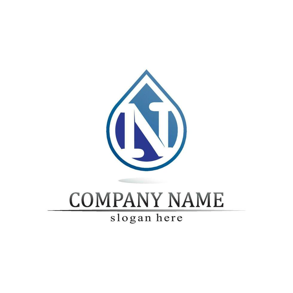 N Letter Logo Template vector