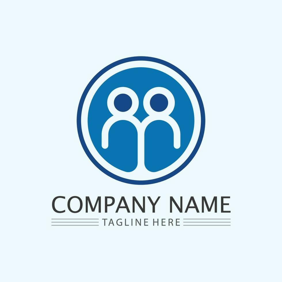 people logo design.fun people,healthy people,sport,community people symbol vector illustration