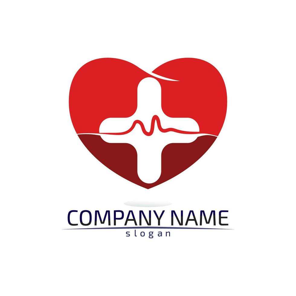 Hospital logo and symbols template icons app vector