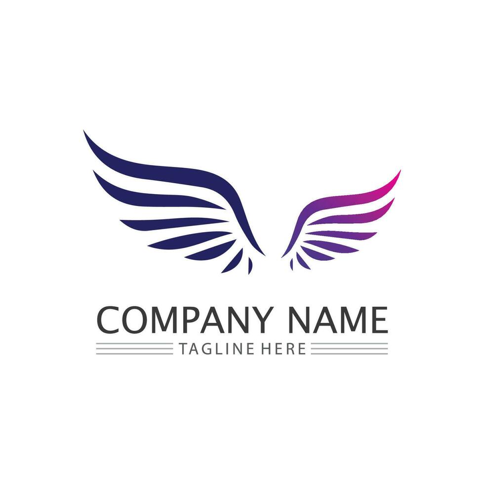 Falcon Eagle Bird Logo Template Vector Icon