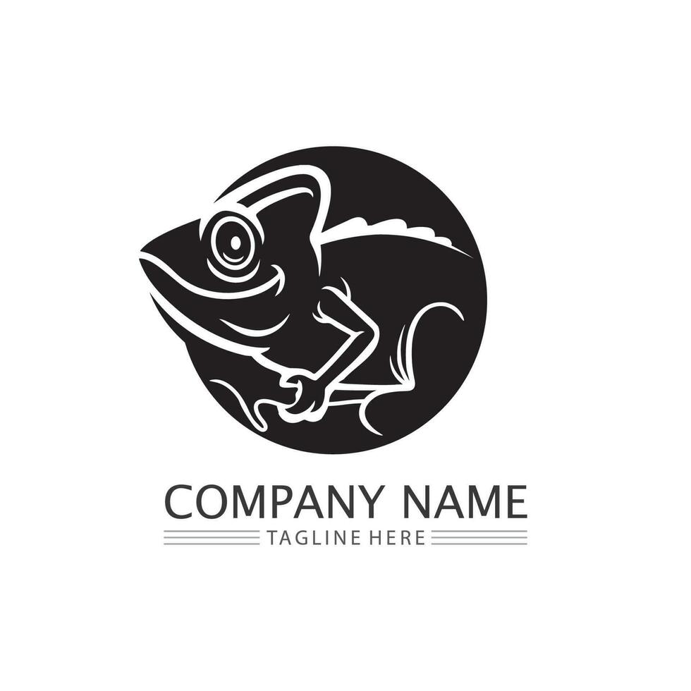 animal vector lizard salamander gecko crocodile and reptiles design logo
