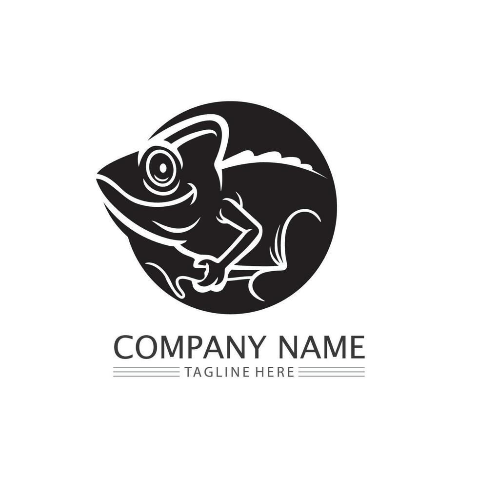 animal vector lagarto salamandra gecko cocodrilo y reptiles diseño logo