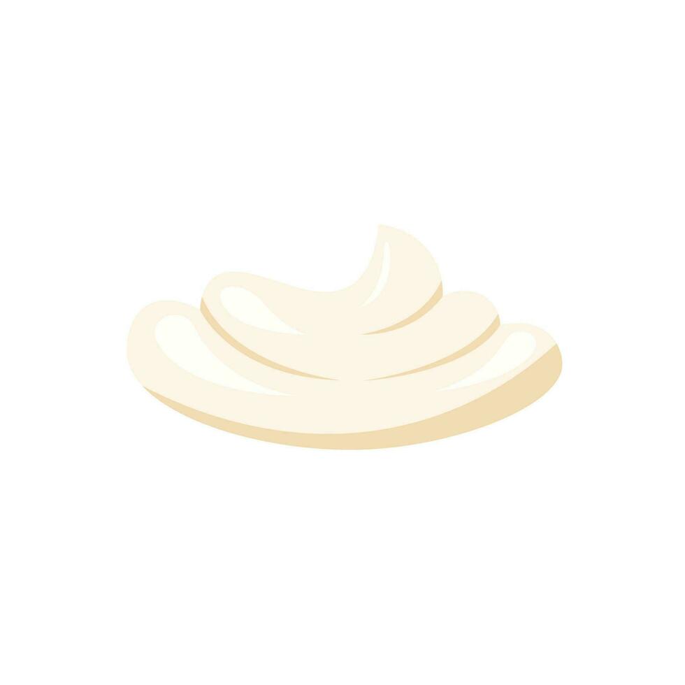 Whipped cream vector illustration