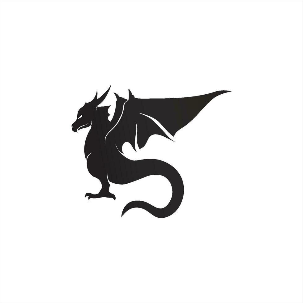 Dragon vector icon illustration