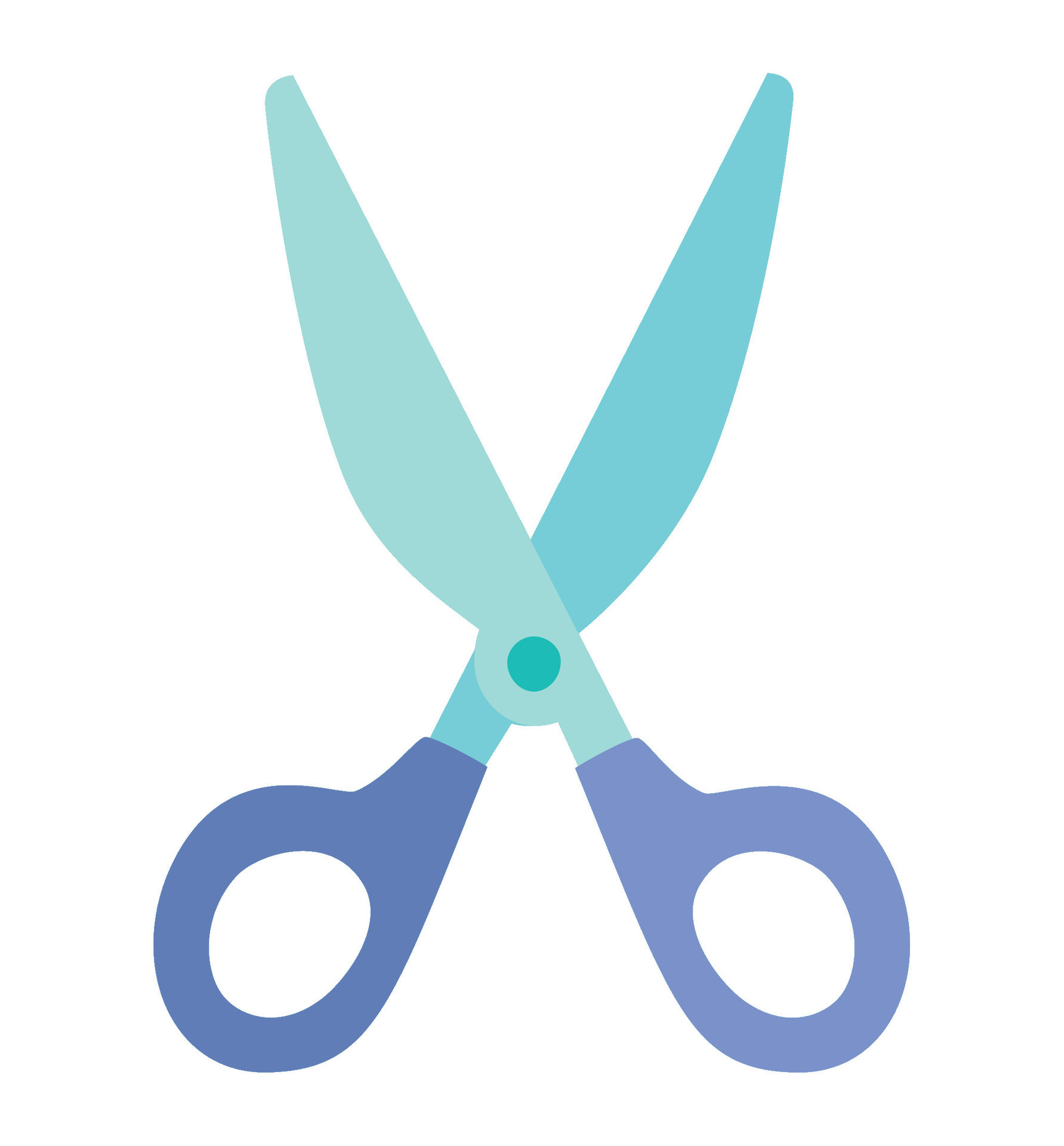 blue scissor design over white 24719203 Vector Art at Vecteezy