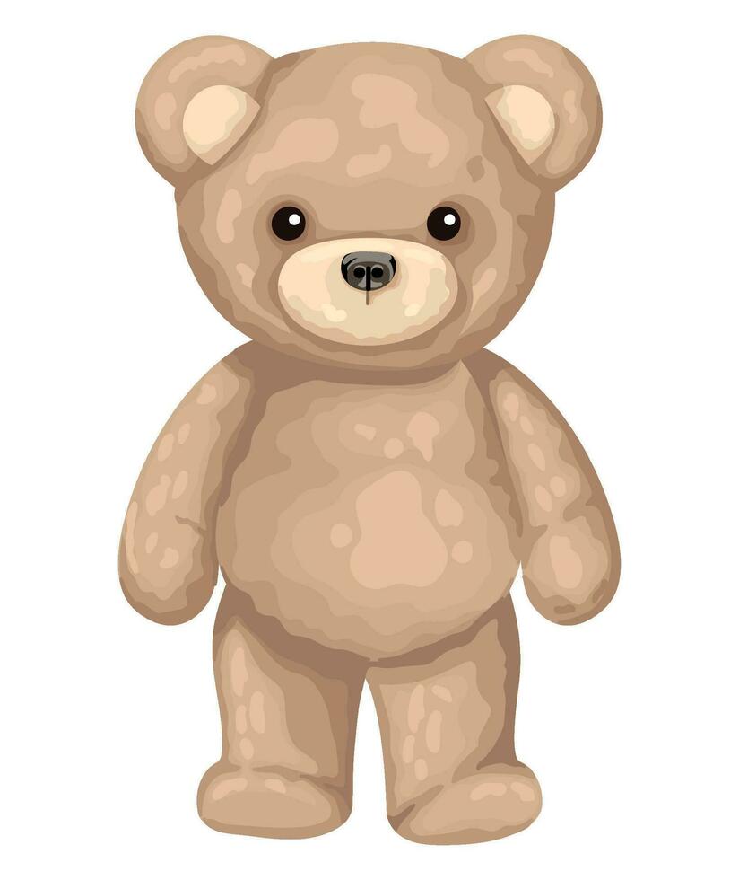 pretty teddy design over white vector