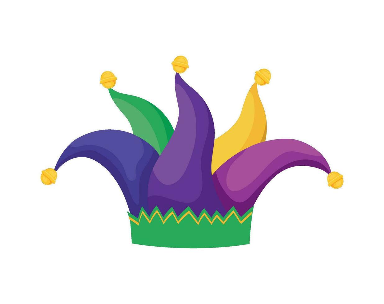 harlequin hat design over white vector