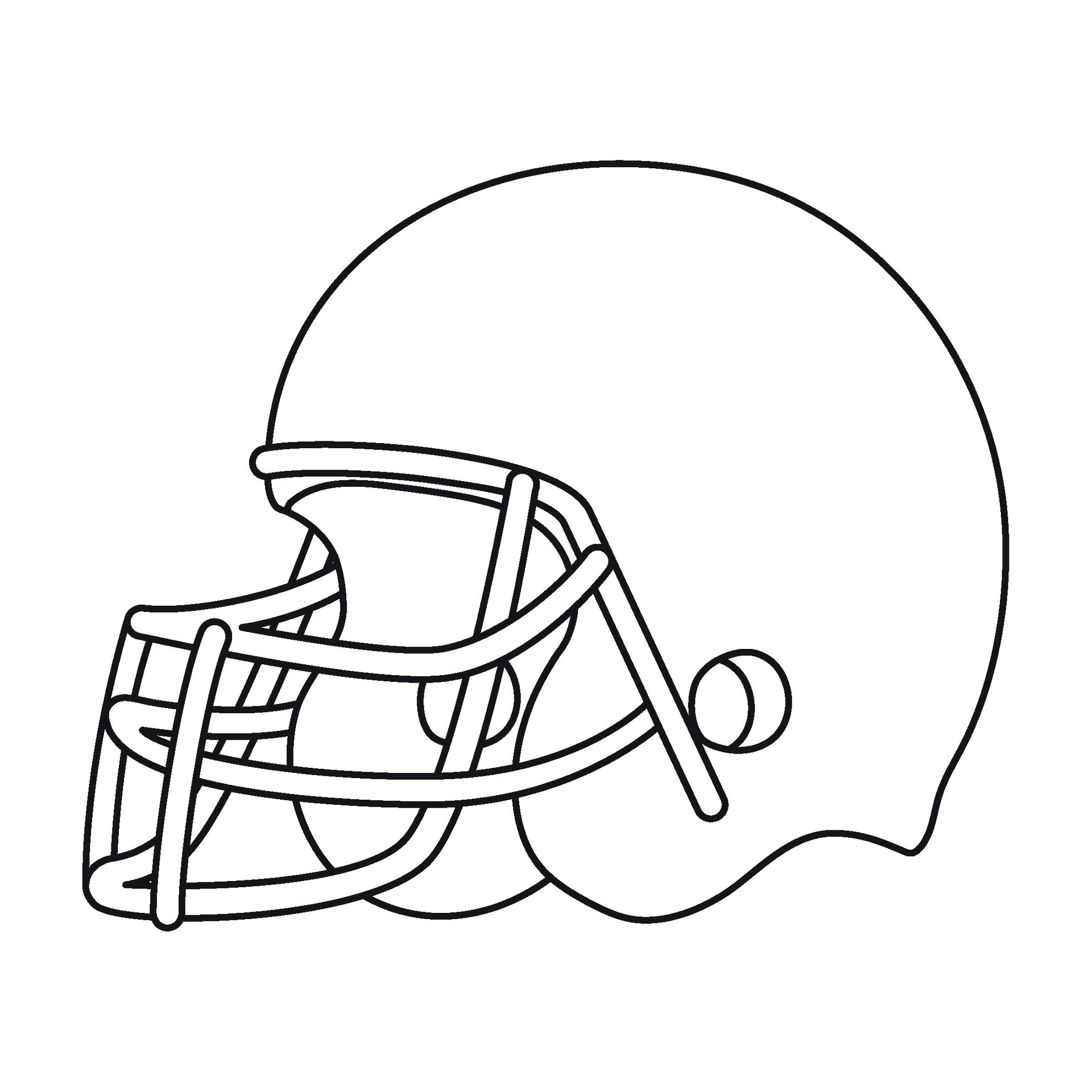 Casco De Fútbol Americano Blanco - Gráficos vectoriales gratis en