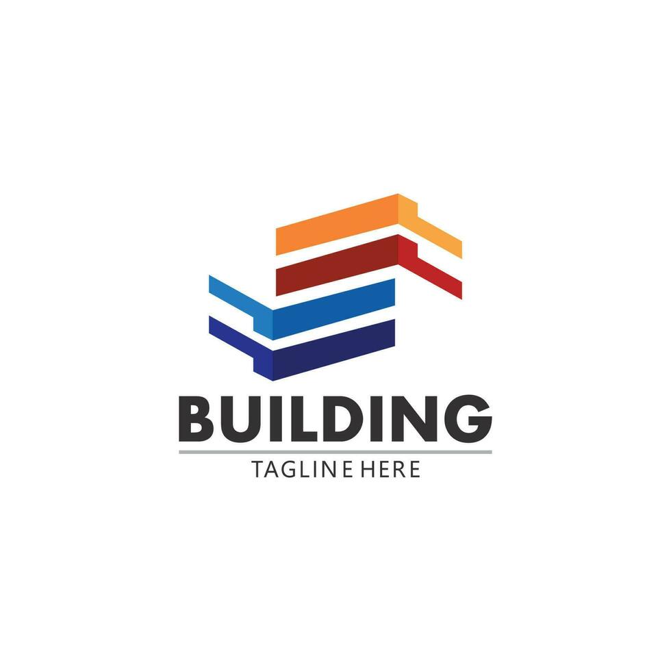 Real estate and home buildings vector logo icons template