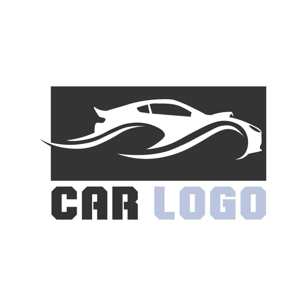 Auto car logo design with concept sports car vehicle icon silhouette.Vector illustration design template. vector