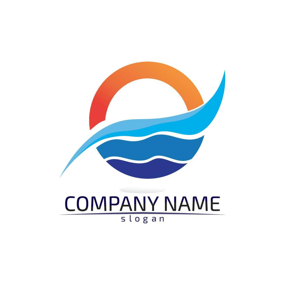 water drop Logo Template vector illustration design