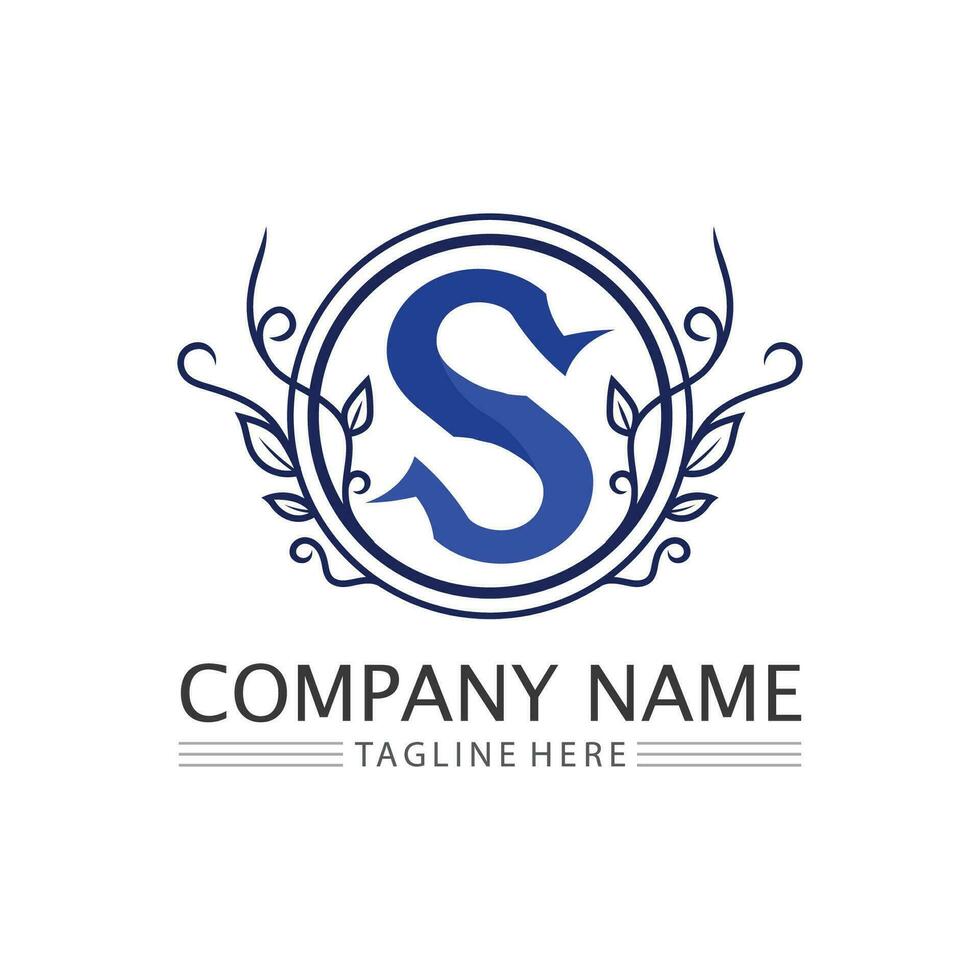 s letra y s logo negocio corporativo s fuente logo vector