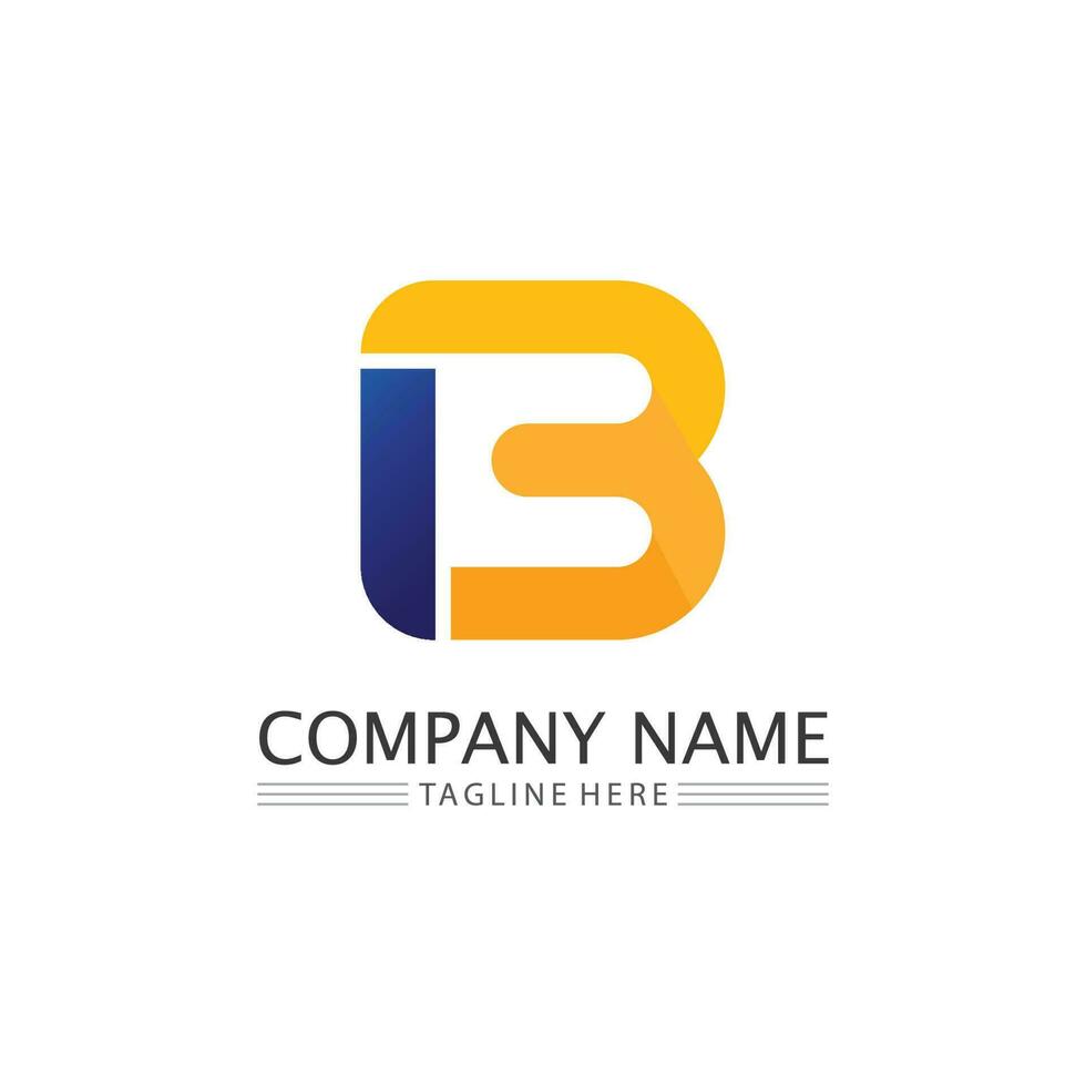 Letter b logo design with modern concept. Icon letter b vector illustration template