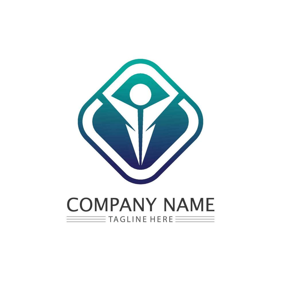 people Community,care group network and social icon design template vector