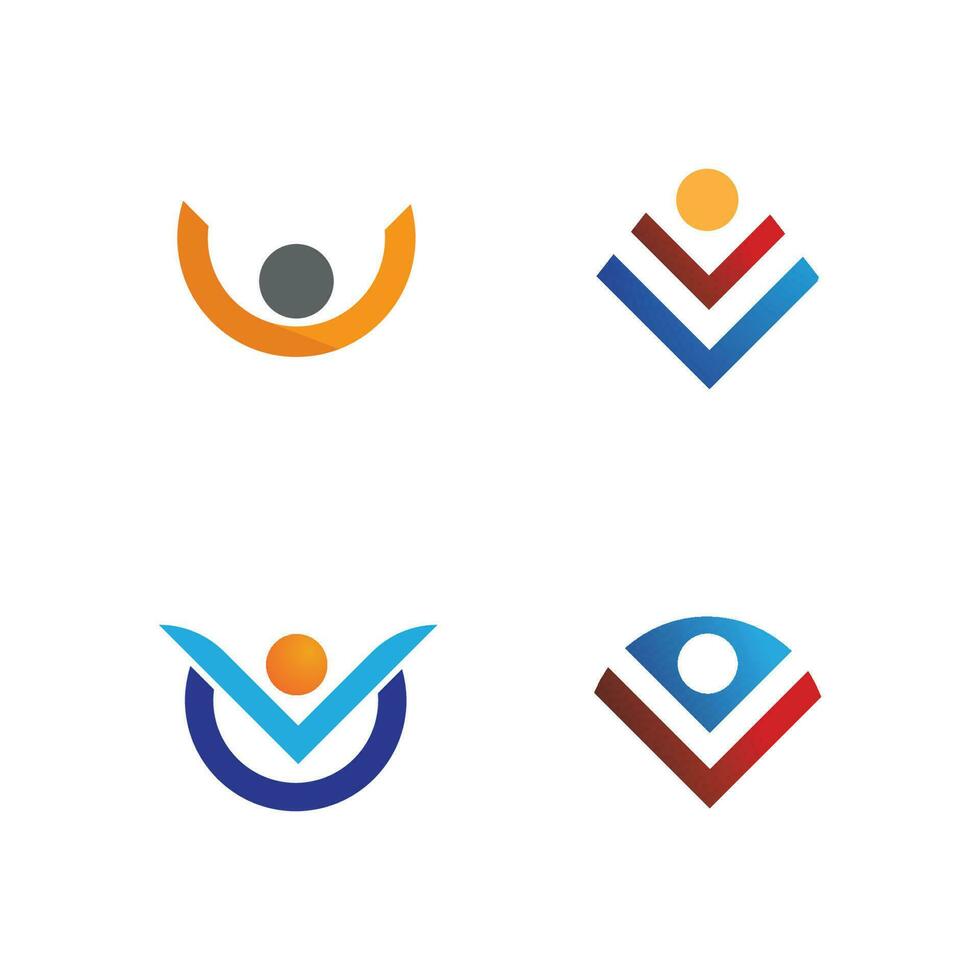 people Community,care group network and social icon design template vector