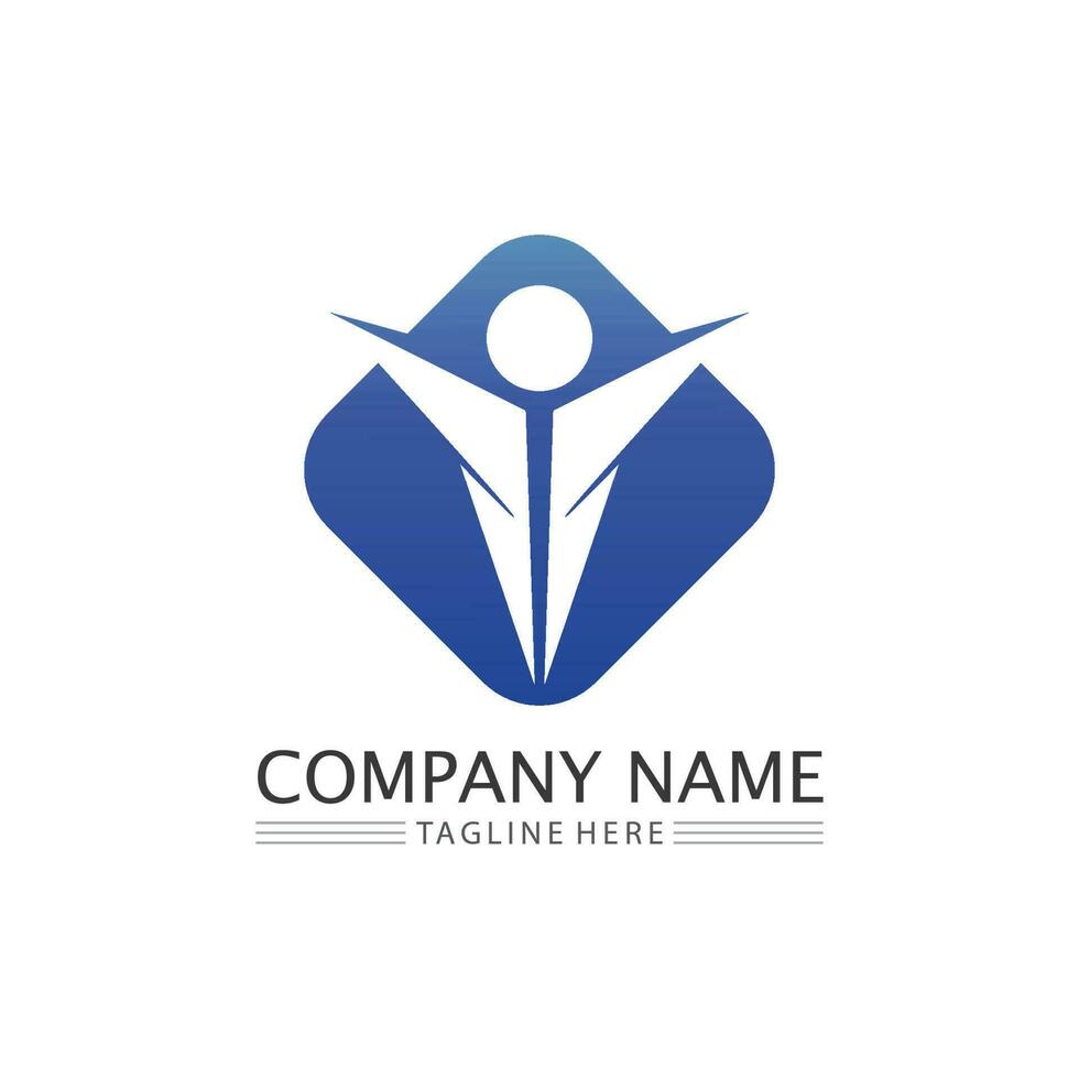 people Community,care group network and social icon design template vector