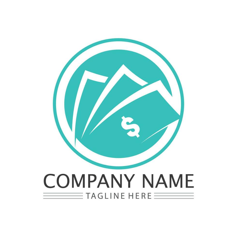 money logo and  icon design vector illustration