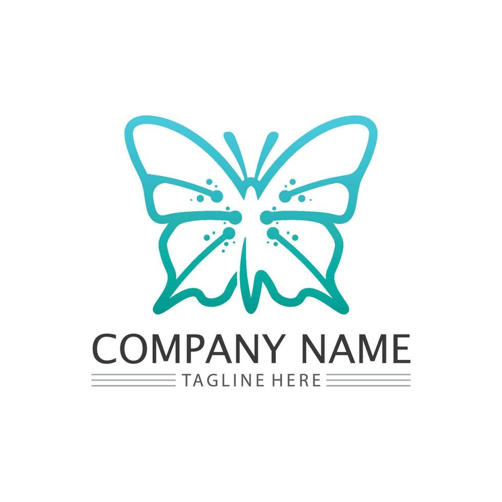 Beauty Butterfly icon design vector