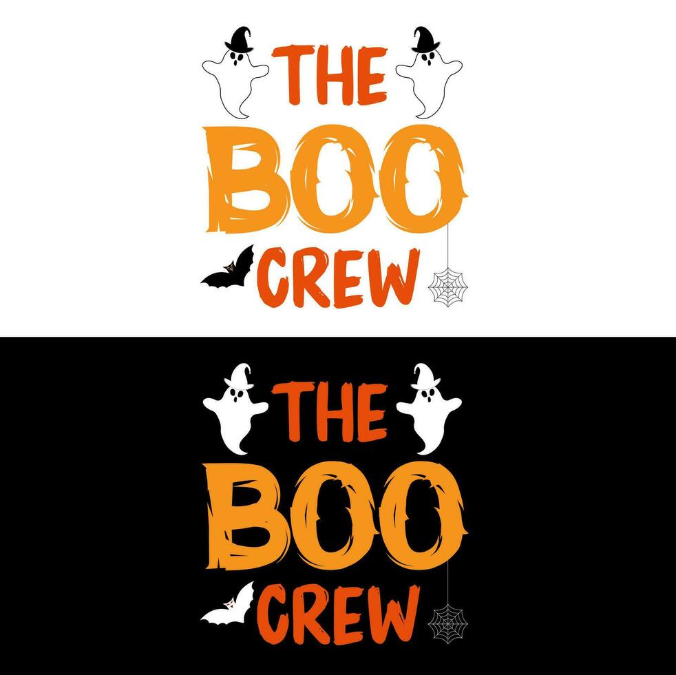 Halloween T shirt The boo Crew vector
