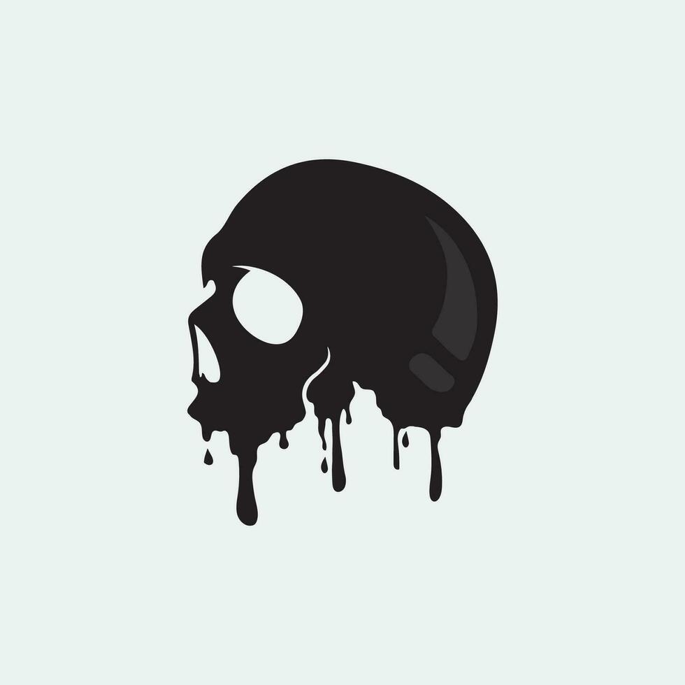 skull and bones icon logo design vector graphic illustration symbol