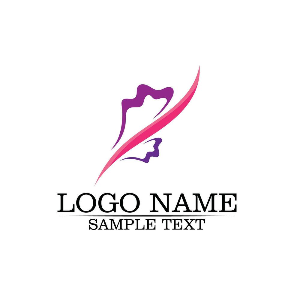 Beauty Vector flowers design logo Template icon