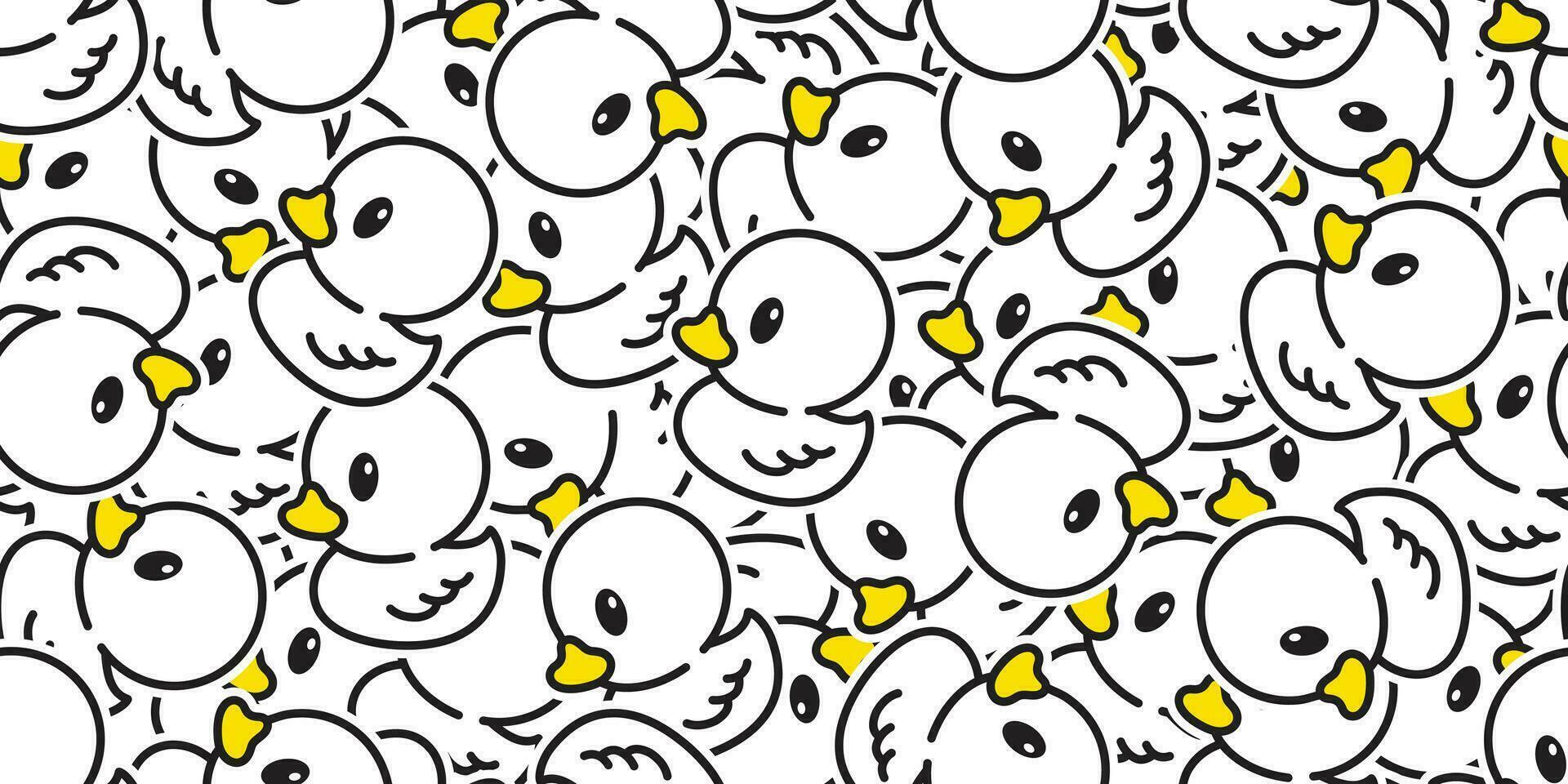 duck seamless pattern vector rubber ducky isolated cartoon illustration bird farm repeat wallpaper tile background gift wrap white