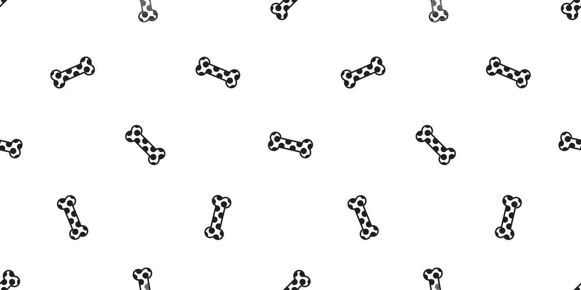 bone seamless pattern dog vector polka dot repeat background wallpaper isolated