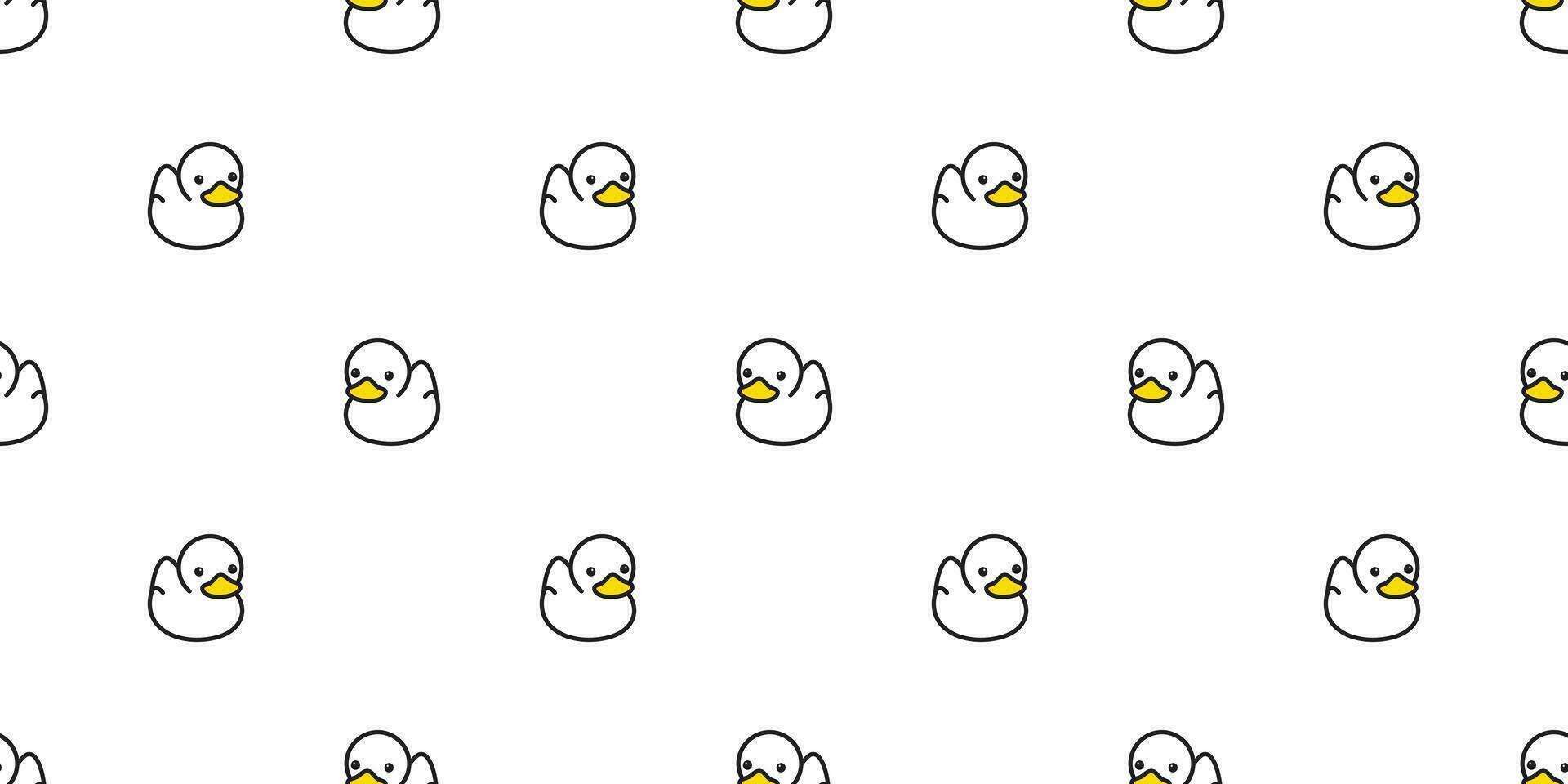 duck seamless pattern vector rubber ducky isolated cartoon illustration bird bath shower repeat wallpaper tile background gift wrap white