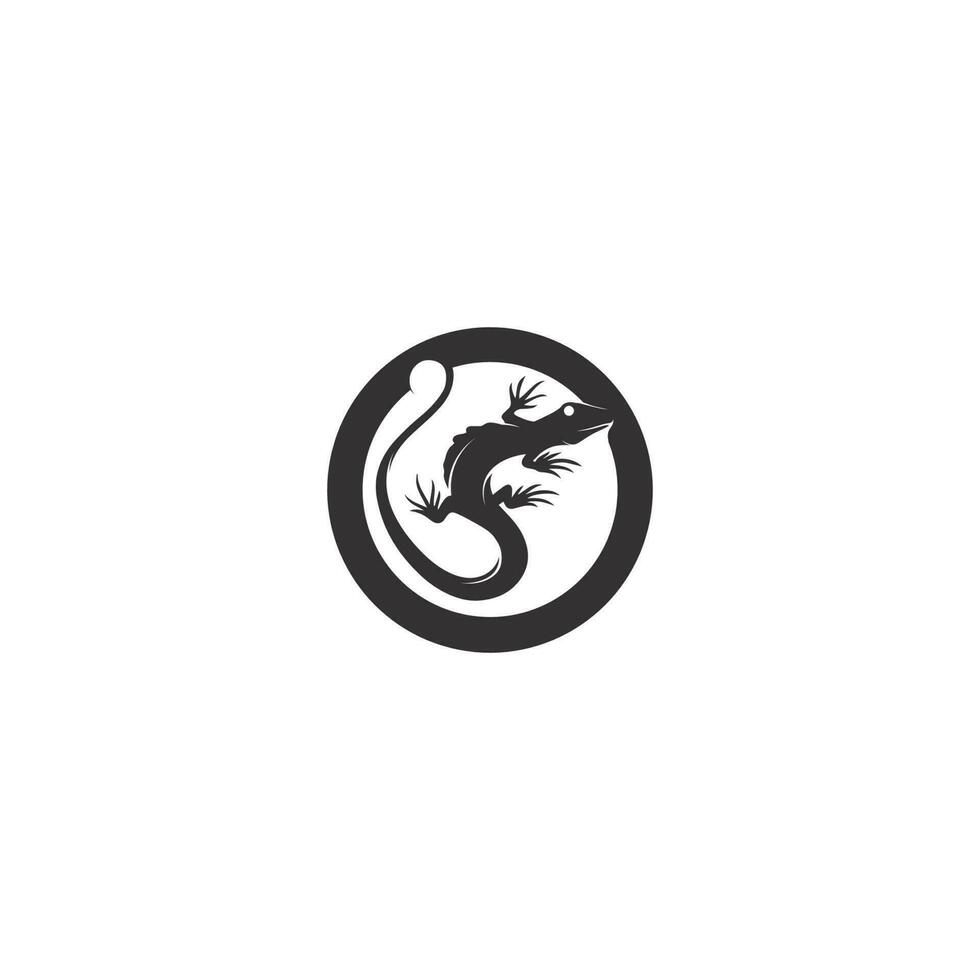 animal vector lagarto salamandra gecko cocodrilo y reptiles diseño logo