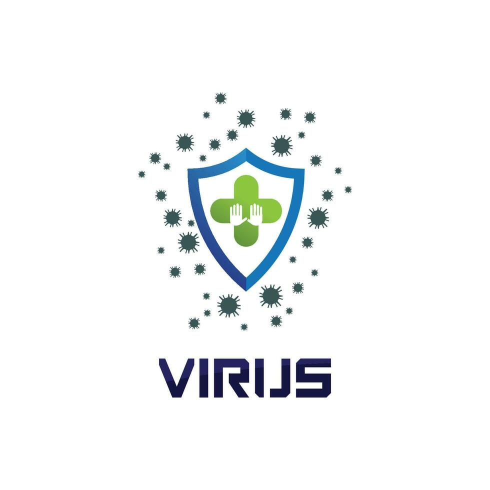 virus corona virus vector and mask design logo viral vector and design icon symbol