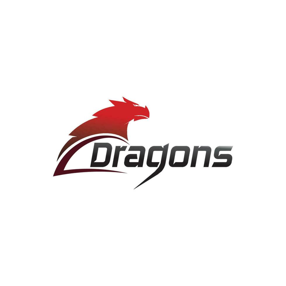 Dragon vector icon illustration